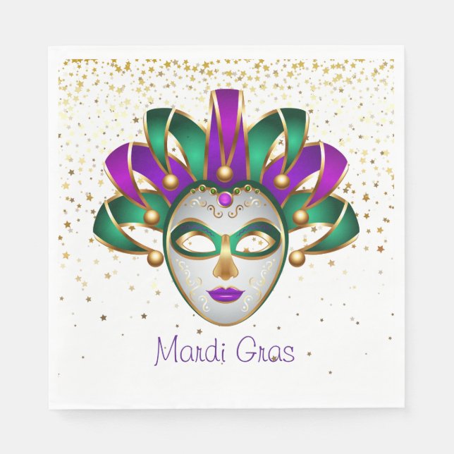 Guardanapo De Papel Mardi Gras Paper Napkins (Frente)