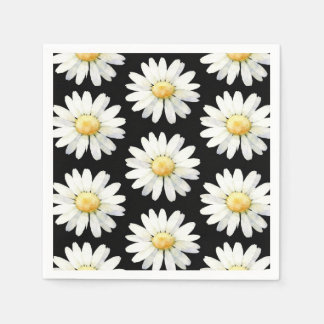 Guardanapo De Papel Margaridas Pontilhadas de Amarelo