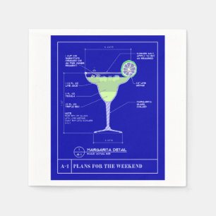Guardanapo De Papel Margarita Cocktail Napkins