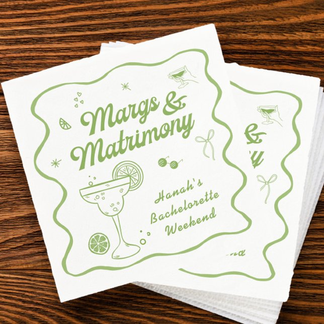 Guardanapo De Papel Margs e Matrimônio Despedida de Solteira (Criador carregado)