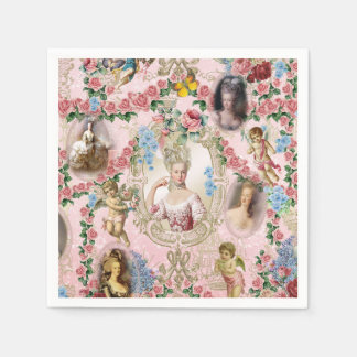 Guardanapo De Papel Marie Antoinette rose of Verseilles napkin