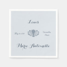 Guardanapo De Papel Marie Antoinette Wedding Rococo Dusty Blue