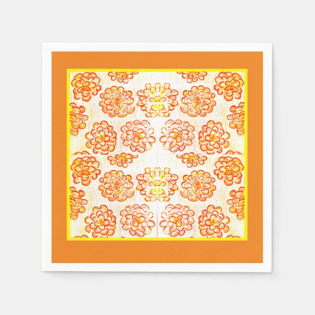 Guardanapo De Papel Marigolds (Frente)