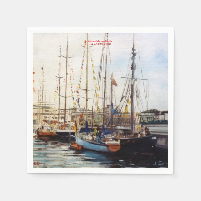 Guardanapo De Papel Marina/Mariña/Marine (Frente)