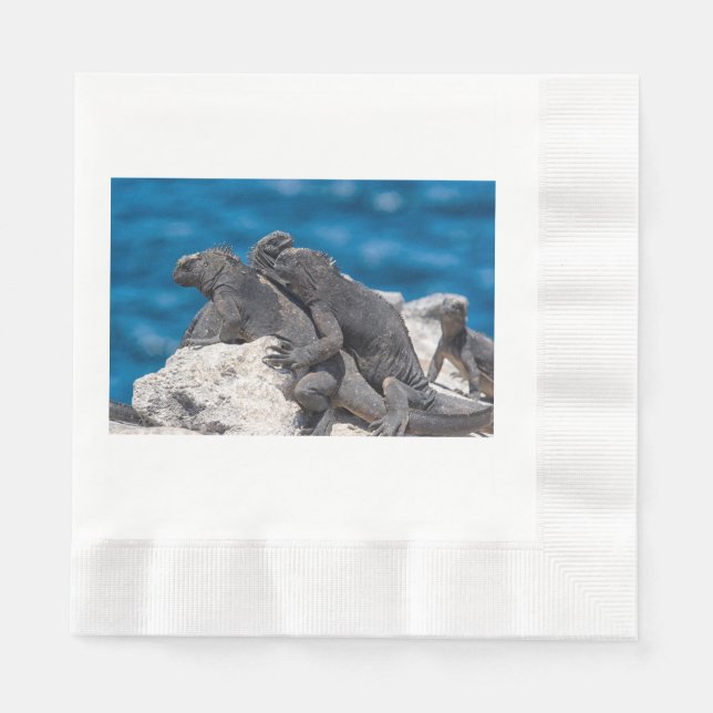 Guardanapo De Papel Marine Iguana (Frente)