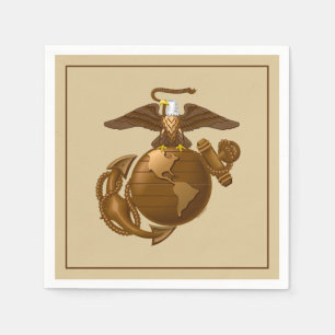 Guardanapo De Papel Marines dos Estados Unidos Cor do Cheio EGA - Br