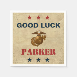 Guardanapo De Papel Marines dos Estados Unidos | Fundo Marinho 1