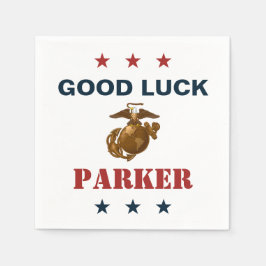 Guardanapo De Papel Marines dos Estados Unidos | Fundo Marinho 1