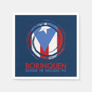 Guardanapo De Papel Marinho Azul Porto Rico Borinquen
