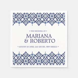 Guardanapo De Papel Marinho Azulejos Fronteira azulejo espanhola pers