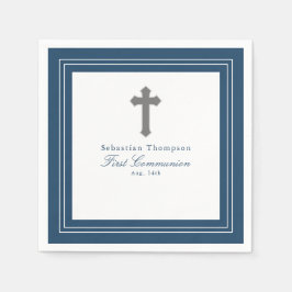 Guardanapo De Papel Marinho Blue Frame First Community Paper