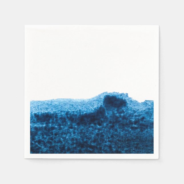 Guardanapo De Papel Marinho Cor d'água azul (Frente)