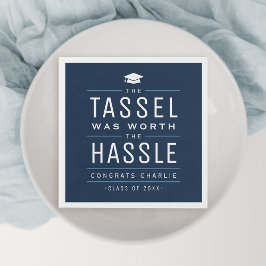 Guardanapo De Papel Marinho que valeu a pena a mágica graduação