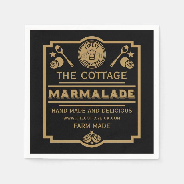 Guardanapo De Papel Marmalade Conserve Maker (Frente)