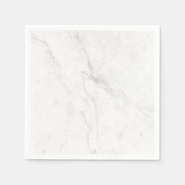 Guardanapo De Papel Mármore Branco (Frente)