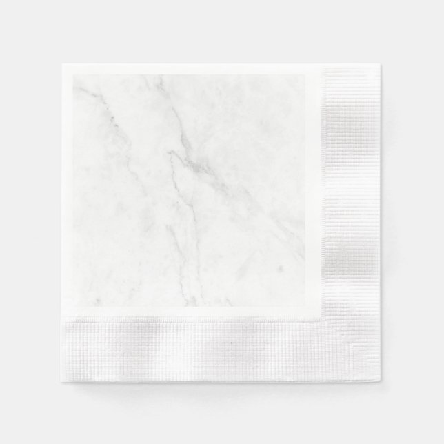 Guardanapo De Papel Mármore Branco (Frente)