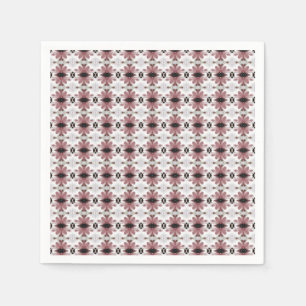 Guardanapo De Papel Maroon Floral Pattern