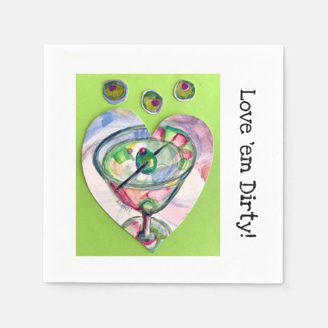 Guardanapo De Papel Martini Cocktail Napkins (Frente)