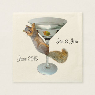 Guardanapo De Papel Martini Squirrel Paper Napkins