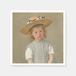 Guardanapo De Papel Mary Cassatt - Criança com chapéu de palha