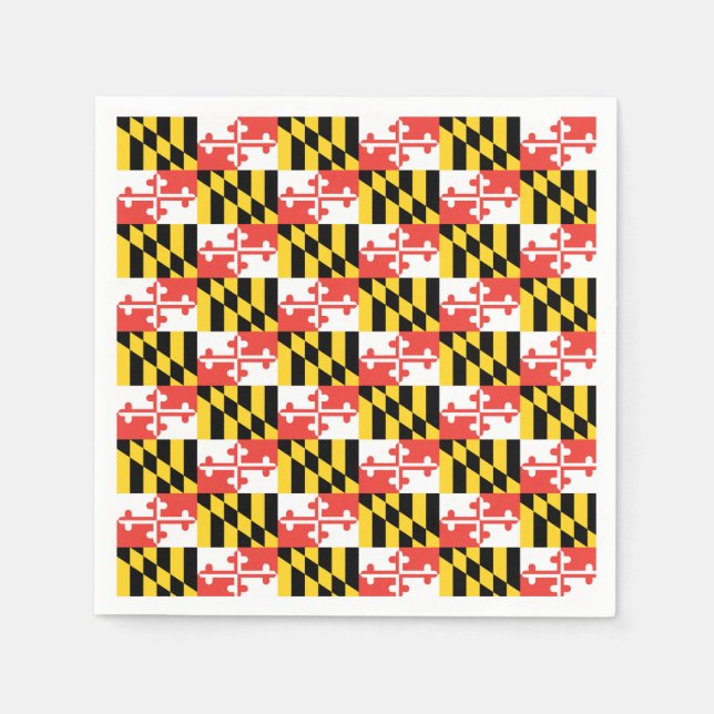 Guardanapo De Papel Maryland Flag Napkins (Frente)