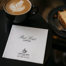 Guardanapo De Papel Mas Primeiro Café Logotipo Personalizado de Empres