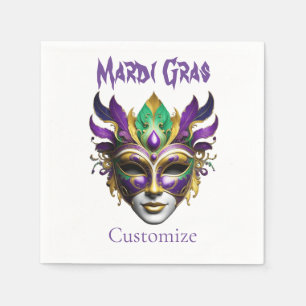 Guardanapo De Papel Máscara de Mardi Gras Thunder_Cove