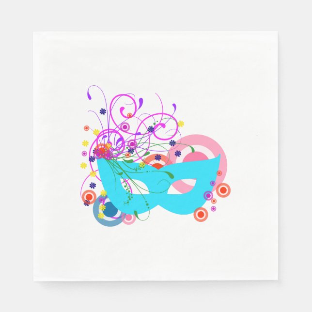 Guardanapo De Papel Máscara de Purim (Frente)