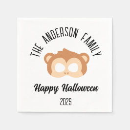 Guardanapo De Papel Mascarada de máscara de macaco do Halloween