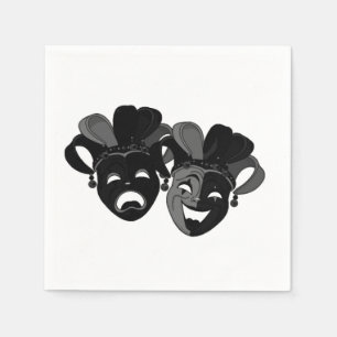 Guardanapo De Papel Máscaras de Teatro de Comédia e Tragédia