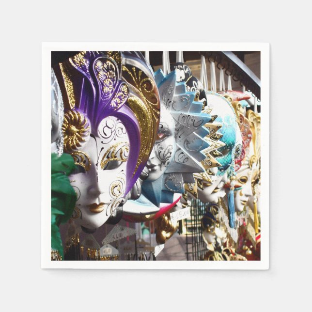 Guardanapo De Papel Máscaras venezianas 1 (Frente)