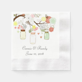 Guardanapo De Papel Mason Jar Paper Wedkins