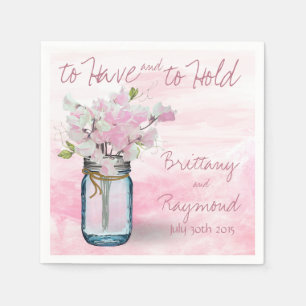 GUARDANAPO DE PAPEL MASON JAR WATERCOLOR PINCA DOCE PEIAS
