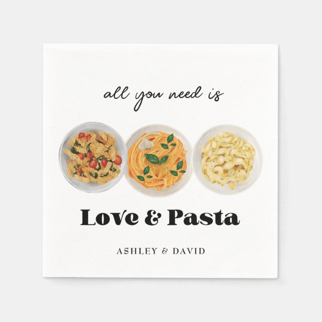 Guardanapo De Papel Massas | FESTA DE NOIVADO (Frente)