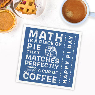 Guardanapo De Papel Matemática é um pedaço de símbolo Pie Pi Feliz Dia