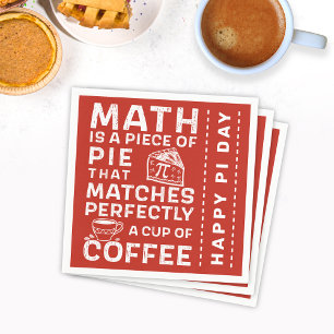 Guardanapo De Papel Matemática é um pedaço de símbolo Pie Pi Feliz Pi