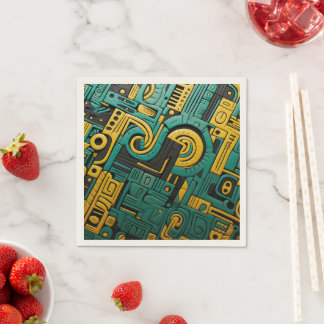 Guardanapo De Papel Matriz Esmeralda Africana Ankara