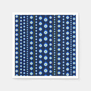 Guardanapo De Papel Mau - Padrão de olhos - azul escuro com sotaques d