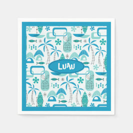 Guardanapo De Papel MCM Hawaiian Village – Blue