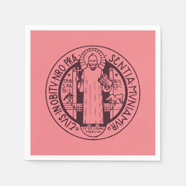 Guardanapo De Papel Medalha de São Bento (Frente)