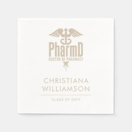 Guardanapo De Papel Medicamento Personalizado PharmD Médico de Festas 