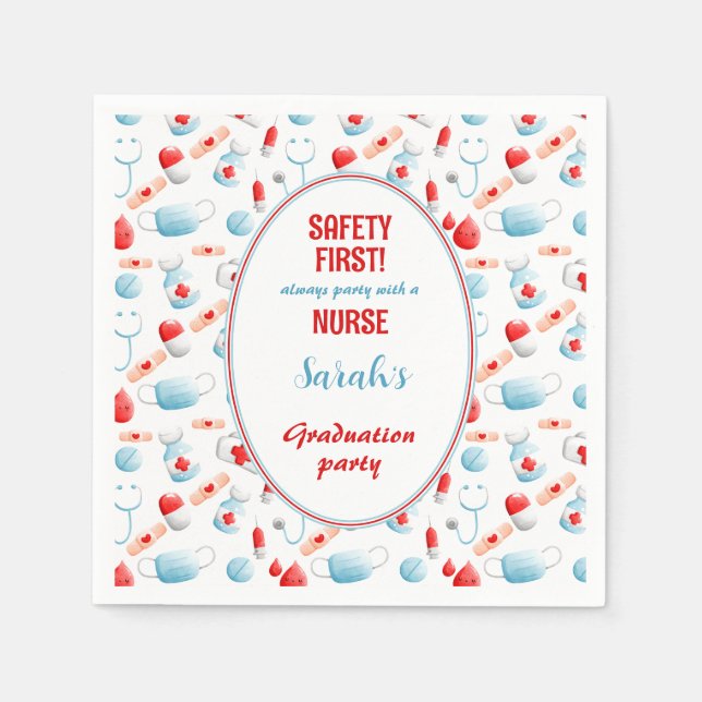 Guardanapo De Papel Medicina para Enfermeiro de Enfermeiro (Frente)