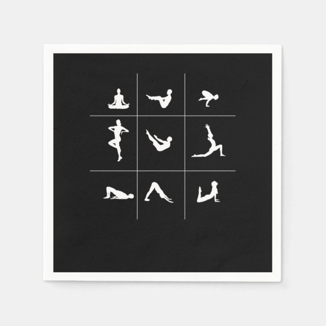 Guardanapo De Papel Meditação budista Yoga Asana Meditação espiritual  (Frente)