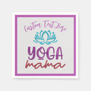 Guardanapo De Papel Meditação Espirital Yoga Mama Lotus Flower Zen