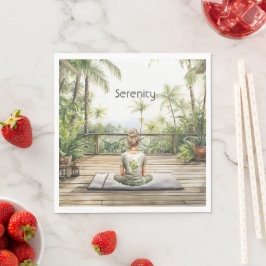 Guardanapo De Papel Meditação Yoga Serenidade Feminino