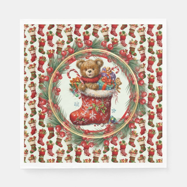 Guardanapo De Papel Meias de Natal (Frente)