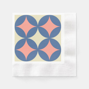 Guardanapo De Papel Meios séculos Retrovisores Círculos Modernos