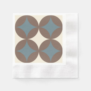 Guardanapo De Papel Meios séculos Retrovisores Círculos Modernos