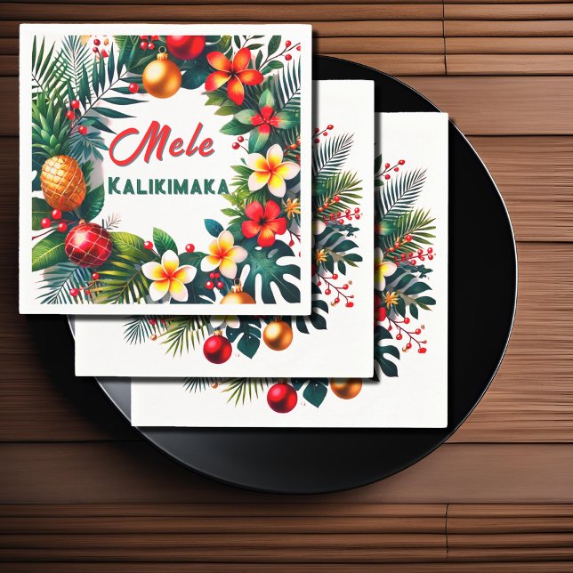 Guardanapo De Papel Mele Kalikimaka (Criador carregado)