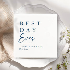 Guardanapo De Papel Melhor Dia De Todos | Dia de Casamento Branco Mini